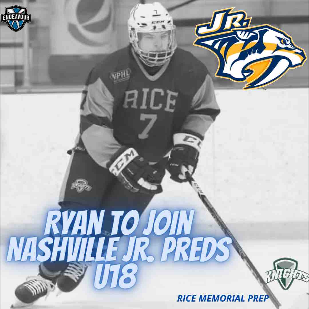 Ryan to Join Nashville Jr. Predators U18