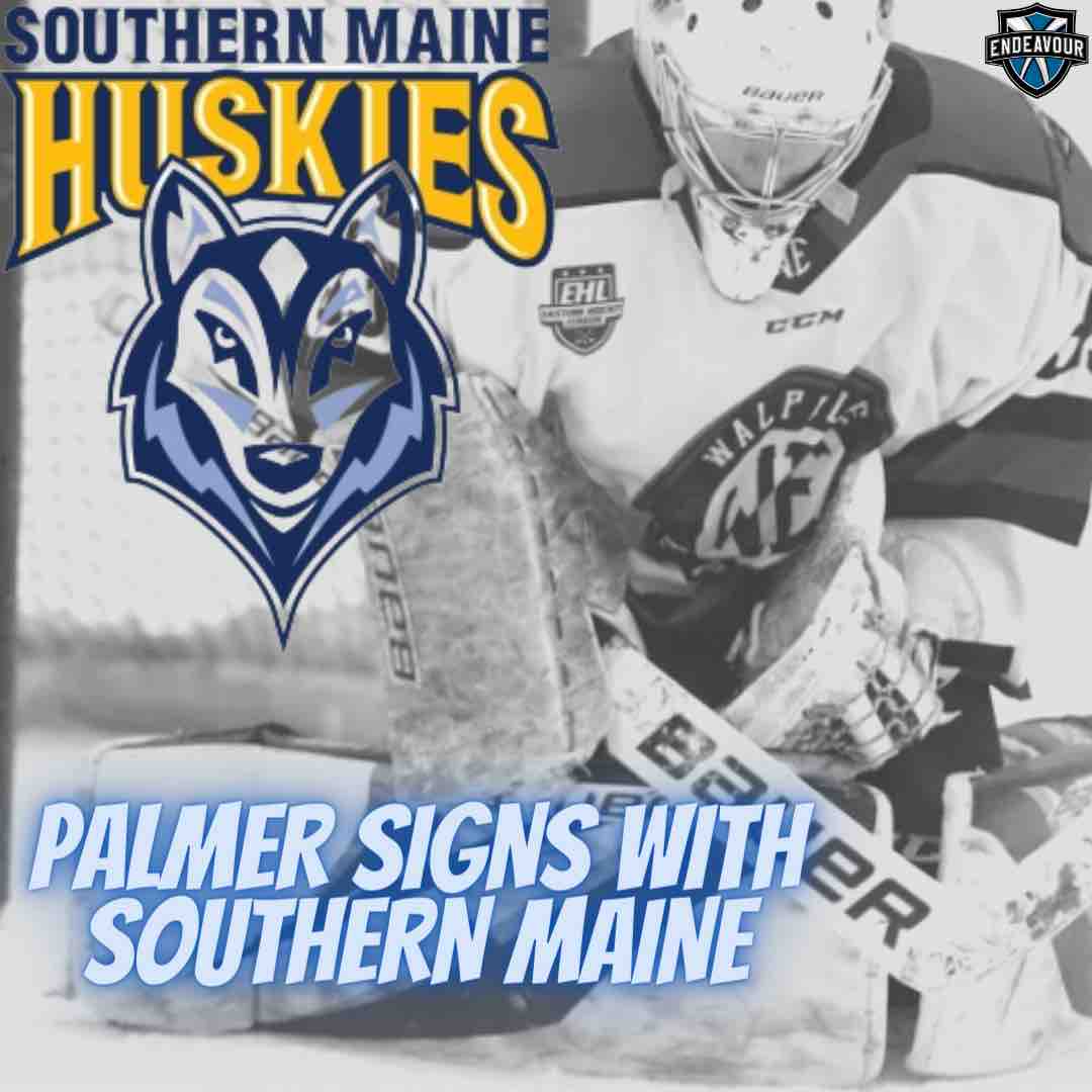 Palmer Sign with Southern Maine Huskies